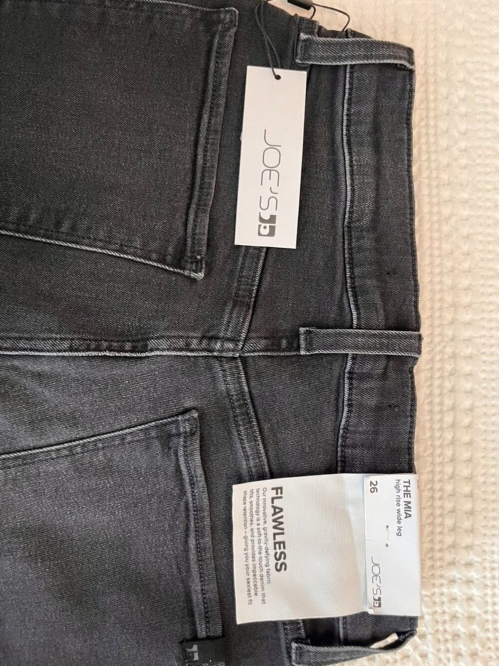 Joe's Jeans The Mia High Rise Wide Leg | Size 29 | Black Denim | NWT